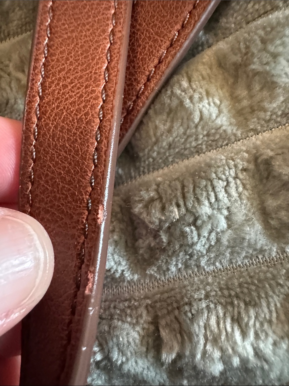 Fossil Chestnut Brown Leather Tote - Picture 13 of 14